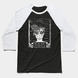 Muerte Mugshot Baseball T-Shirt